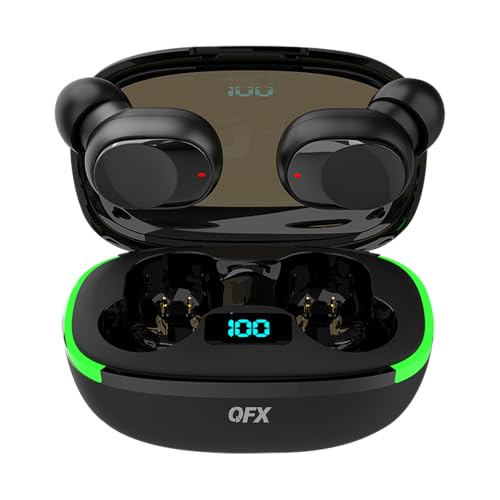 Splashproof Bluetooth 5.3 TWS Earbuds with LED Display Charging Case,