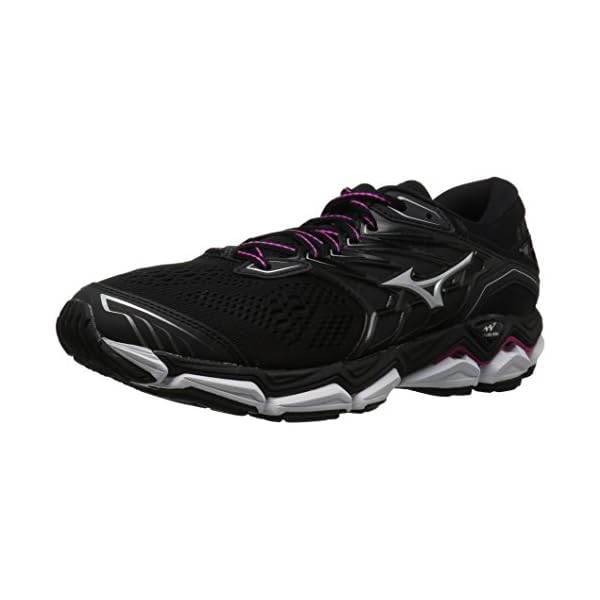Mizuno-Womens-Wave-Horizon-2-Running-Shoe Mizuno Women's Wave Horizon 2 Running Shoe, Black/Athena, 6 B US