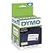 DYMO LW Name Badge Labels with 12-Hour Expiration Notification Disks for LabelWriter Label Printers, White, 2-1/4' x 4', 1 roll of 250 (30911)