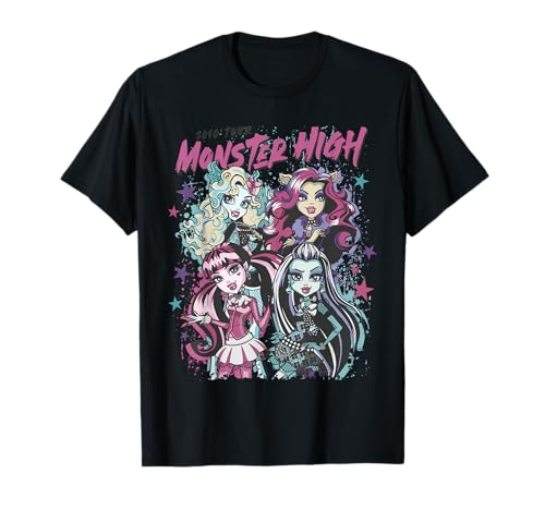 Anciens élèves de Monster High - Draculaura Frankie Lagoona Clawdeen T-Shirt