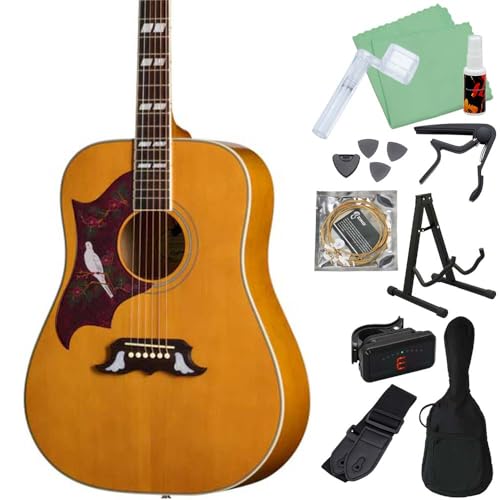 Epiphone Dove Studio Left-Handed Natural �A�R�[�X�e�B�b�N�M�^�[���S��12�_�Z�b�g �G���A�R �i�`������ ���t�g�n���h ���t�e�B �������p �G�s�t�H��