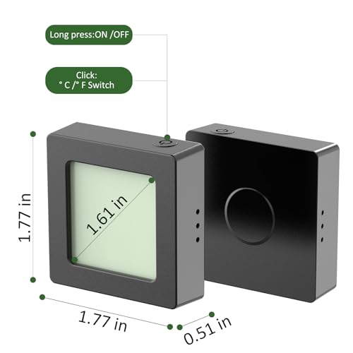 Qpeuim HYGROMETER Indoor Thermometer Humidity Meter Room Thermometer thumb #1