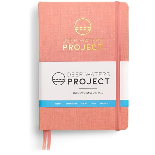 Deep Waters Project Diario bíblico cristiano, diario guiado de 14 semanas para hombres y mujeres con más de 100 páginas de proceso, una guía de memorización de las Escrituras y espacio para notas: