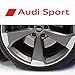 PUMU Adesivo per Cerchi e specchietti AUD Sport A3 A4 A5 A6 Q3 Q5 TT S-Line Sticker Tuning (Rosso)