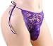 Sissy Pouch Panties Men's Silky Smooth lace Bikini Briefs Lingerie Underwear Sexy for Men (M, Purple)