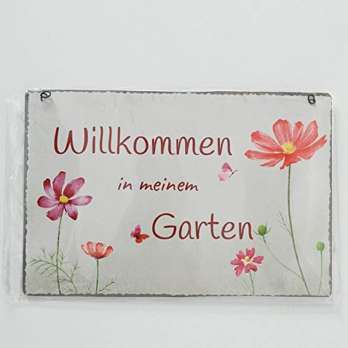 Metall Schilder Garten Cosmea mit Sprüchen 3er Set Sortiert 21x14cm zum Hängen - Image 3