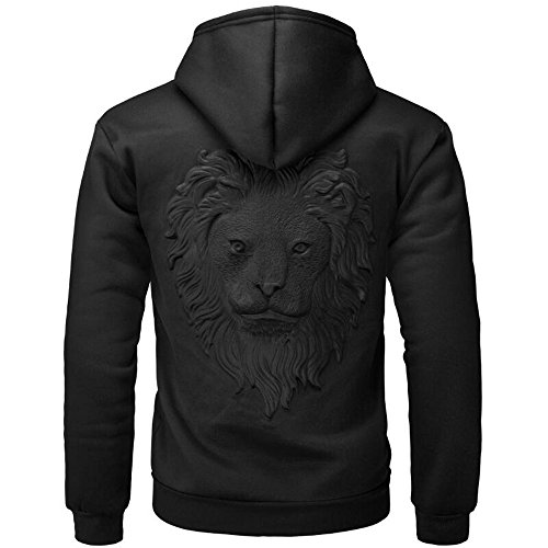 Felpa con cappuccio, da uomo, a maniche lunghe