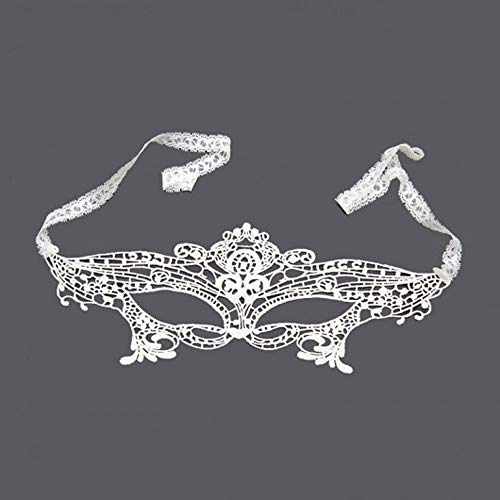 Máscara em Tecido Rendado de Luxo (PRETO)