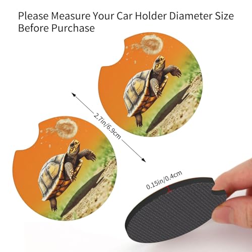 Portavasos para carro 2 piezas goma negra universal miniatura 2