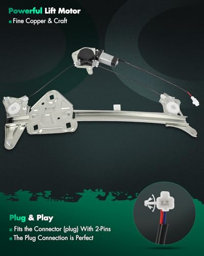 Image of SCITOO Front Left Driver Side Power Window Regulator with Motor Compatible with 1999-2003 for Toyota for Solara, 741-180