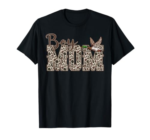 Hunting Boy Mom Duck Camouflage Camo Preppy Camo Dad T-Shirt