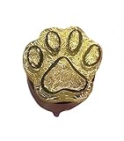 Peesha Pop Jewels Suction Phone Stand & Grip, Paw Print Dog Mom Gold Glitter Reusable, Multi-Surface All Phone Types