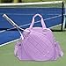 Lljsszr Tennis Racket Bag, Racket Pocket, Removable Shoulder Straps, Multifunctional Tennis Bag, Handbag for, Purple