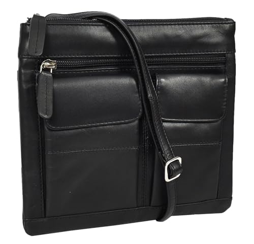 Sac de voyage en cuir véritable pour femme Windsor avec bandoulière