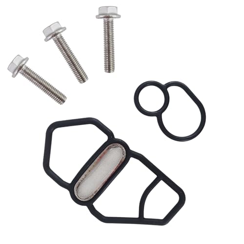 Image of Upper & Lower VTEC Valve Solenoid Gasket Kit Fits for 1992-2000 Honda Civic 1993-1997 Civic del Sol Fits for 1992-2001 Acura Integra 1995-2005 NSX Replace Part 15825-P08-005 36172-P08-015
