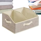 Cestas Para Estantes,Con 3 Asas Organizador Impermeable | Cajones Y Cestas Para Armario Y Estantes - Para Sala De Estar Baño Guardería Oficina Residencia Armario Ropa Manta Toalla