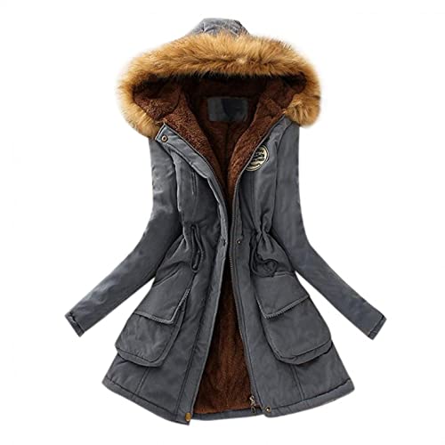 Top Winter Coat Ladies Warm Sweater Down Jacket Hooded Outwear Casual Coats Mid-Length Lamb Wool Cotton Overwear