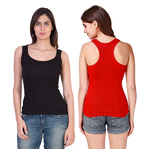 Image of Camisole Tank Top Vest Racerback Sando Camis for Women, Girls (Pack of 2)