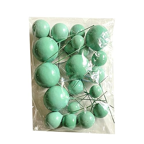 20pcs Cake 2-4cm Cupcake Toppers Foam Dessert Cake Insert For Wedding Birthday Party Decoration