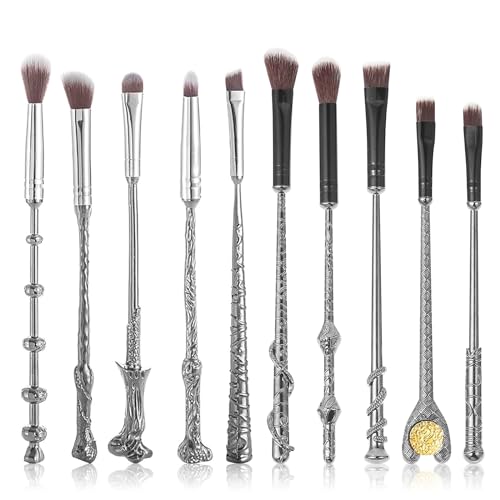 Wizard Wand Makeup Brushes Set，WeChip 10pcs Wand Makeup Brush Gifts for Women