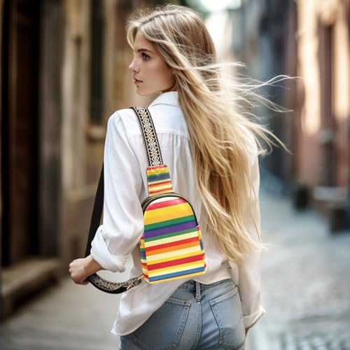 Accessoire Pride Month à rayures colorées avec finitions soignées pour costume - 7