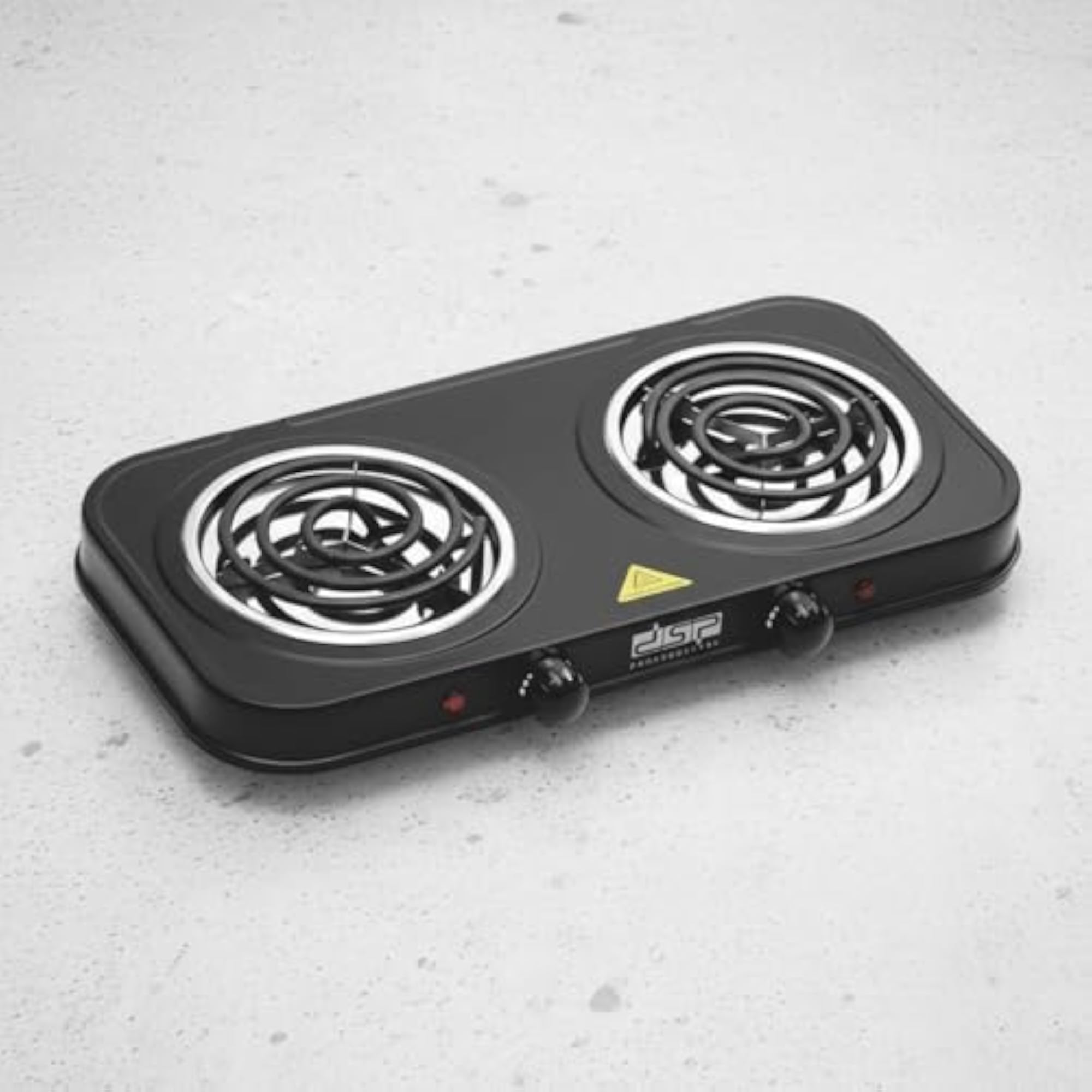 High Power Double Burner Electric Cooktop with Independent Temperature Control