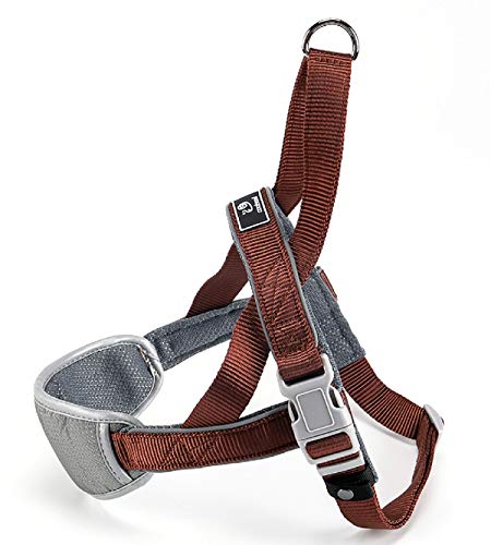 Coolsnail Dog Harness No Pull,Soft Chest Padded Easy Walk,Reflective No-Choke Pet Vest Harness with Handle Easy On and Off,for Outdoor Training and Walking