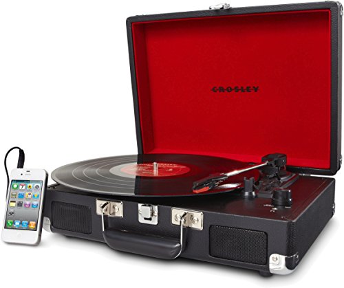 Crosley Cruiser Platine Vinyle Portable Style Mallette avec 3 vitesses, Haut-Parleurs Stéréo Intégrés (Prise UK) – Noir - Les Beatles, Paul McCartney, John Lennon, RIngo Starr, George Harrison Crosley Cruiser Platine Vinyle Portable Style Mallette avec 3 vitesses, Haut-Parleurs Stéréo Intégrés (Prise UK) - Noir – Image 6
