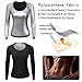 Vuirrm Sauna Sweat Suit for Women, Sauna Shirt for Women Long Sleeve Slimming Fat Burning Tummy Control Body Shapewear,S/M,Black