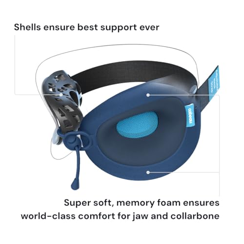 Image of Cabeau Evolution X Deluxe - Best Travel Neck Pillow with Travel Bag (Diamond Black /White)
