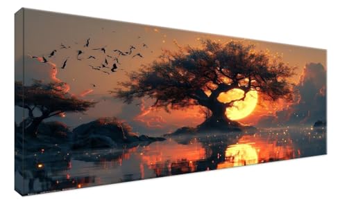 Diamond painting lune 5D grand format pour décoration Halloween