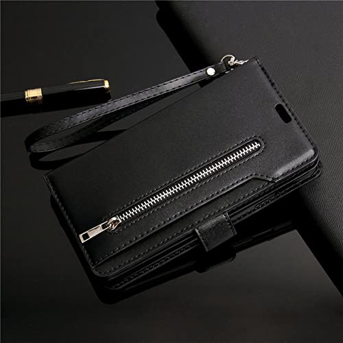 Coque portefeuille pour Galaxy S21 Plus et Note, étui cuir à rabat noir pour vos trajets