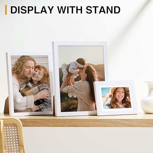 Image of Vittanly Picture Frames set of 7, Picture Frames Collage Wall Decor for Wall or Tabletop Display, Multi Sizes with 1Pcs 11x14, 2Pcs 8x10 and 4Pcs 5x7 Photo Frames, Gallery Wall Frame Set in White