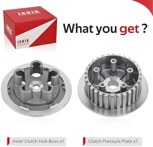 JAVIK Clutch Pressure Plate And Inner Hub Boss For Yamaha Motorcycle YZ125X YZ125 2000-2024 Race Kart YZ125 2002-2003 O.E.M# 5HD-16351-00-00 5NY-16371-00-00 - 5