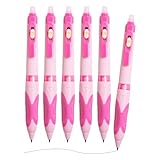 M&G 6 PCS Retractable Erasable Gel Pens,Black Ink Gel Pens Make Mistakes Disappear, Premium Comfort Grip Note Taking and Crossword Puzzles