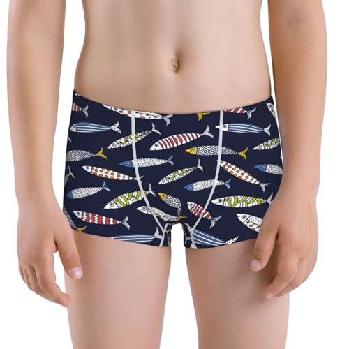Boys' Cotton Boxer Brief Soft Underwear-Sardine