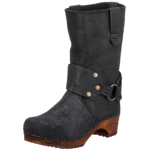 Sanita 'Mohawk' Danish Clog Boots in Black (Art:452203) - 37