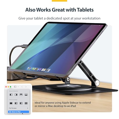 StarTech.com base giratoria para laptop con altura ajustable miniatura 6