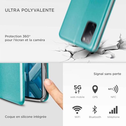 Housse Samsung S20 FE avec compartiment cartes et bumper antichoc - 4