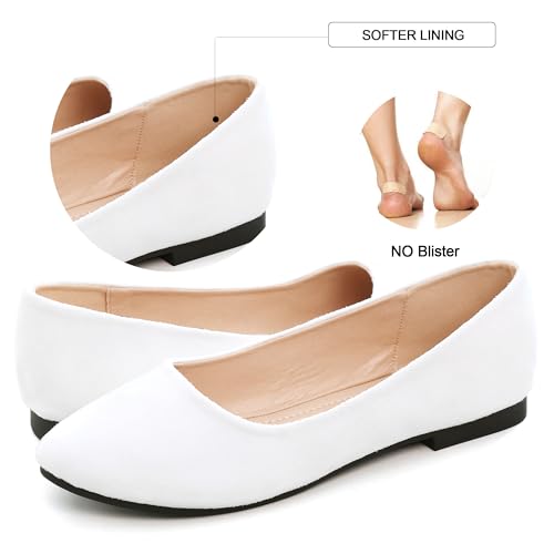Image of Dear Time Women's Flats Comfortable Slip On Ballet Flats Soft Solid Casual Shoes