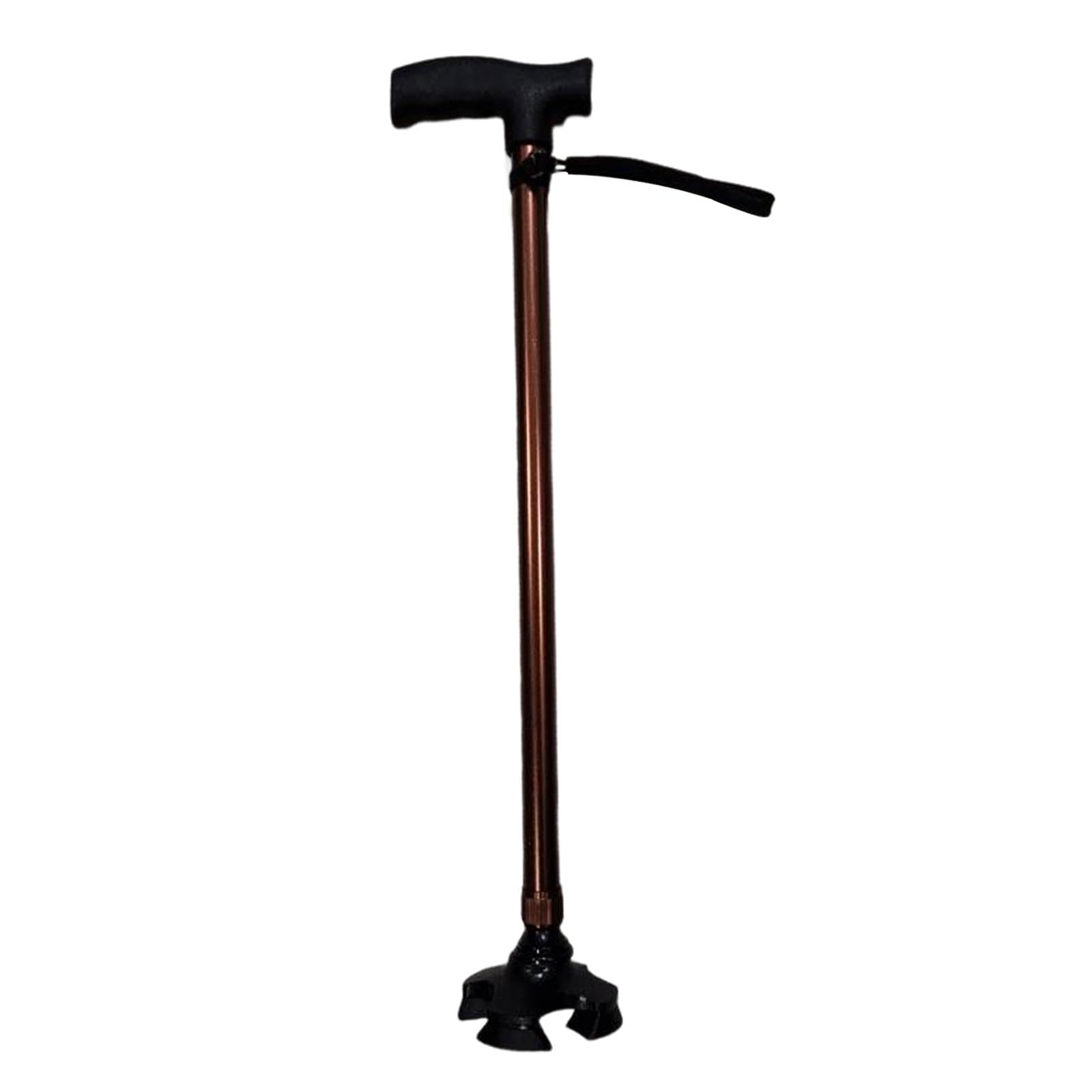 CALANDIS™ Walking Cane Comfortable Grip Telescopic Lightweight Accessories Elderly Coffee | Walking & Trekking Sticks | Hiking Gear | & Hiking | Outdoor Sports-image-36