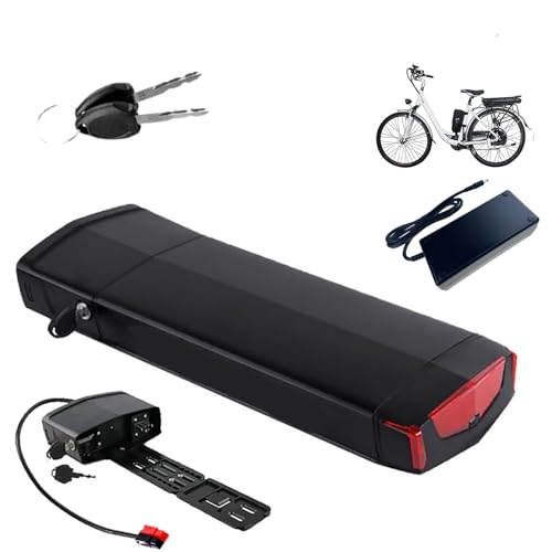 HJGHY Plug2,48V 13Ah, Batería de Litio para portaequipajes Trasero de 36 V 10,4 Ah 13 Ah 15 Ah 17 Ah para Bicicleta eléctrica. Batería para portaequipajes de 48 V 10,4 Ah 13,6 Ah 13 Ah.