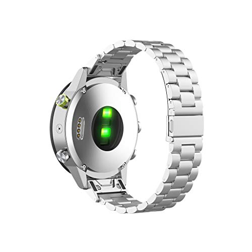 Shan-S 20MM Metal Strap Compatible for Garmin Fenix 6S/5S Band with Clips No