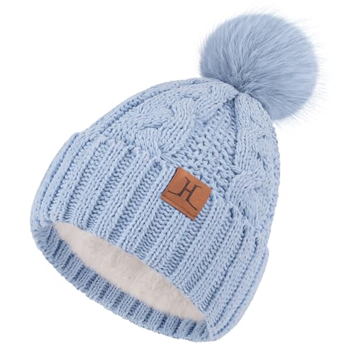 ZASFOU Women Winter Beanie Hats Knit Pompom...