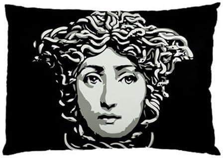 Wowarts Custom Fornasetti Medusa Face Zippered Pillow Case 20x30 (Twin Sides Print)