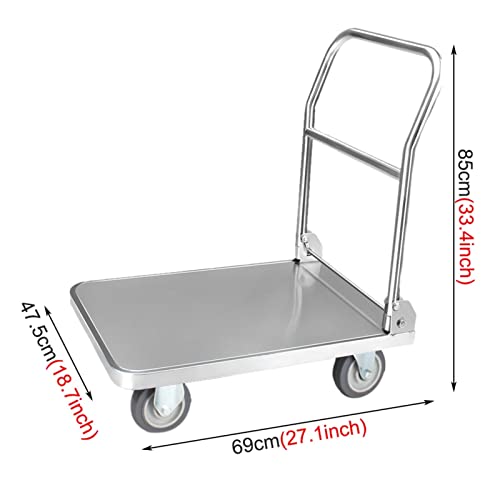 Chariot à main avec roulettes pour transporter sans douleur de dos - 8