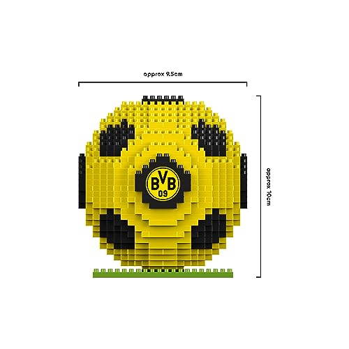 FOCO Offizielles Lizenzprodukt Borussia Dortmund BRXLZ-Steine 3D-Fußball BAU-Set 12+ yo