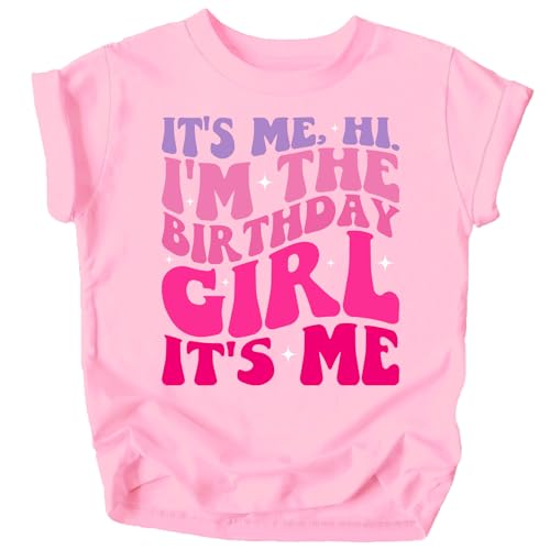 Olive Loves Apple It's Me, Hi It's My Birthday It's Me Girly Fun Birthday Shirt