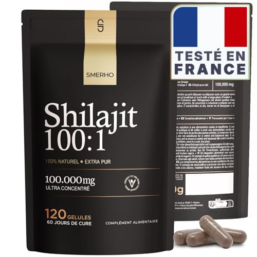 SHILAJIT PURE Gélules ULTRA-CONCENTRÉ 100 000 mg d'Équivalent | S...