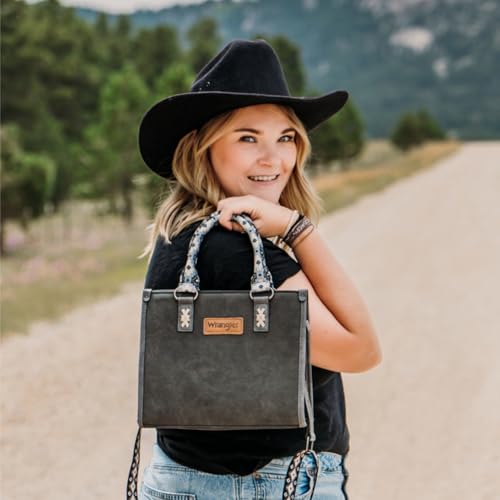 Image of Montana West Wrangler Tote Bag for Women Aztec Western Retro Purse Top Handle Handbags